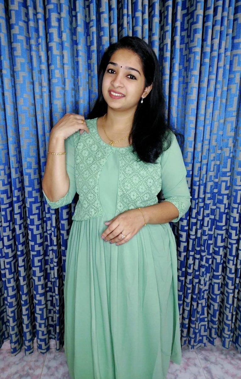 Maternity/PartyWear/Jacket/Feeding Kurtis-PISTA GREEN – Priya’s Magic World