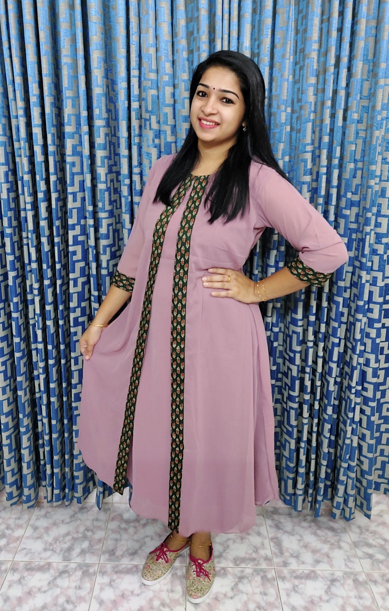 Nushrat Bharucha Edit  Pink Long Kurti Jacket  Plazzo Pants Set  Sajeda  Lehry Design Studio