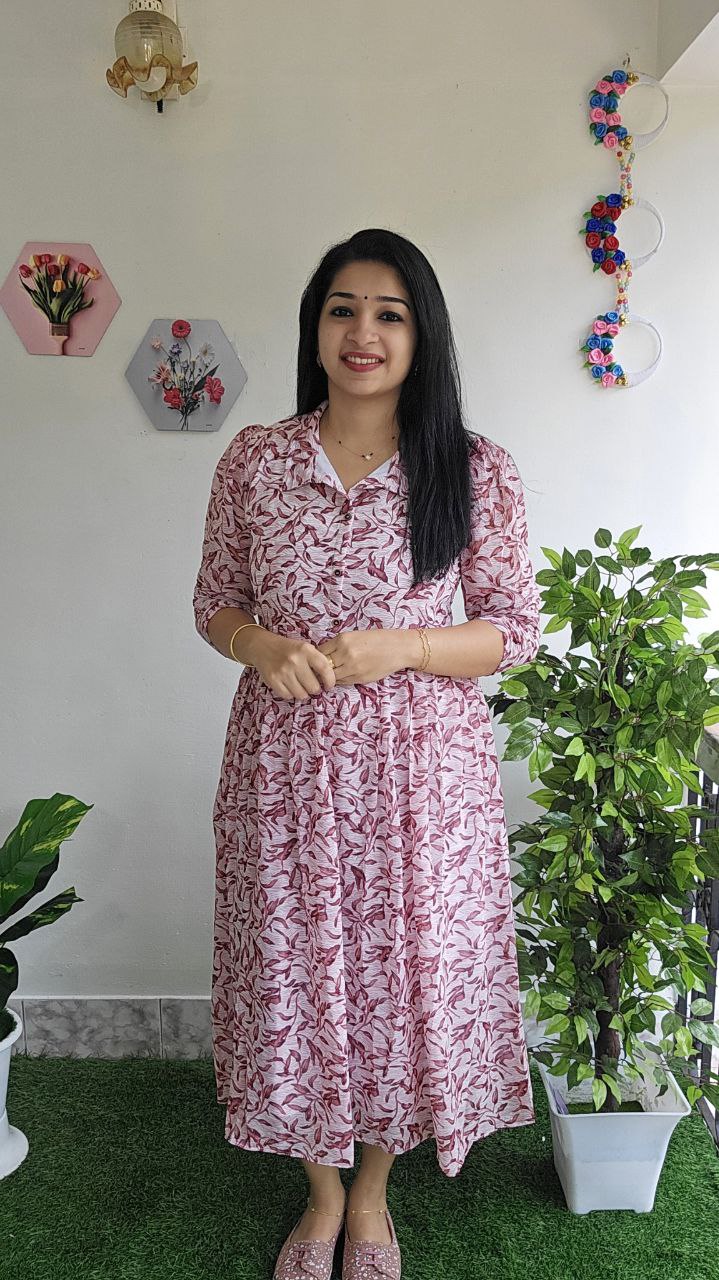 NORMAL KURTI/frock-DUSTY WINE – Priya's Magic World