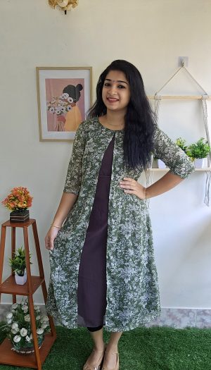 Designer Awespire Long Jacket Kurti at Rs 750 in Bengaluru | ID: 23445914888