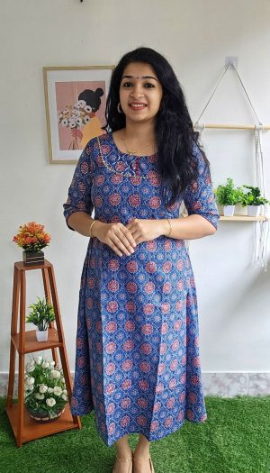 Rasa Madhuri Printed Maternity Umbrella Dress, Pregnancy Dress for Women,  Zip for Baby Feeding Daily Wear Kurti, Pregnancy Outfit. - Etsy