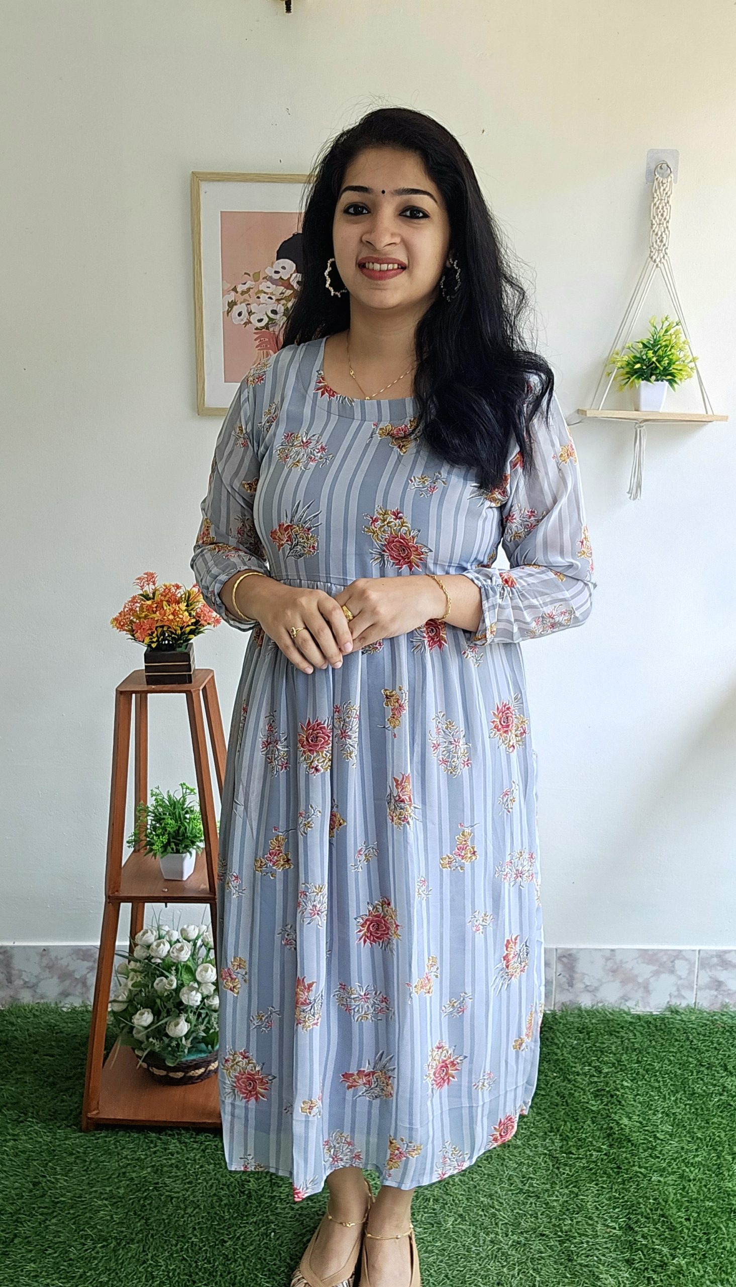 Normal/Stylish/Frock Model Kurtis-GREY – Priya's Magic World